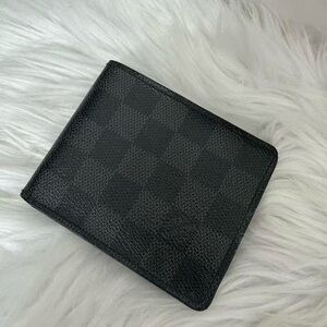 Authentic Louis Vuitton Damier Graphite Wallet- FREE COA